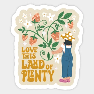 Land of Plenty Sticker